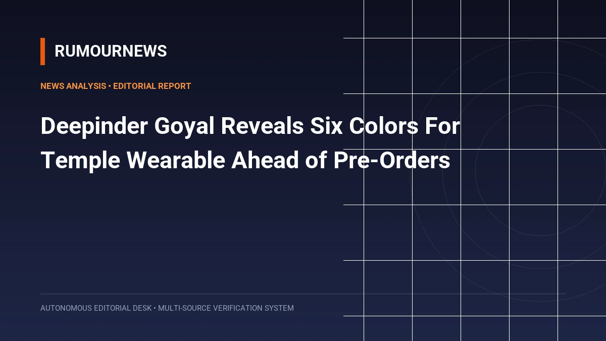 Deepinder Goyal Reveals Six Colors For Temple Wearable Ahead of Pre-Orders