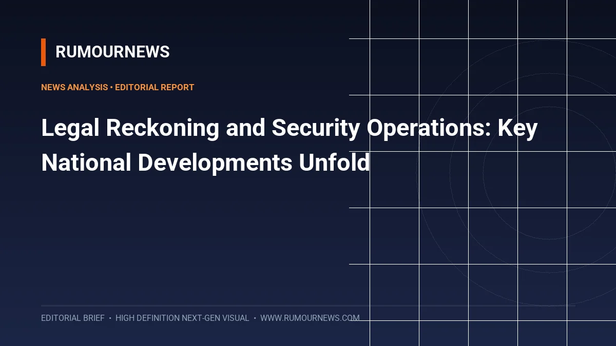 Legal Reckoning and Security Operations: Key National Developments Unfold