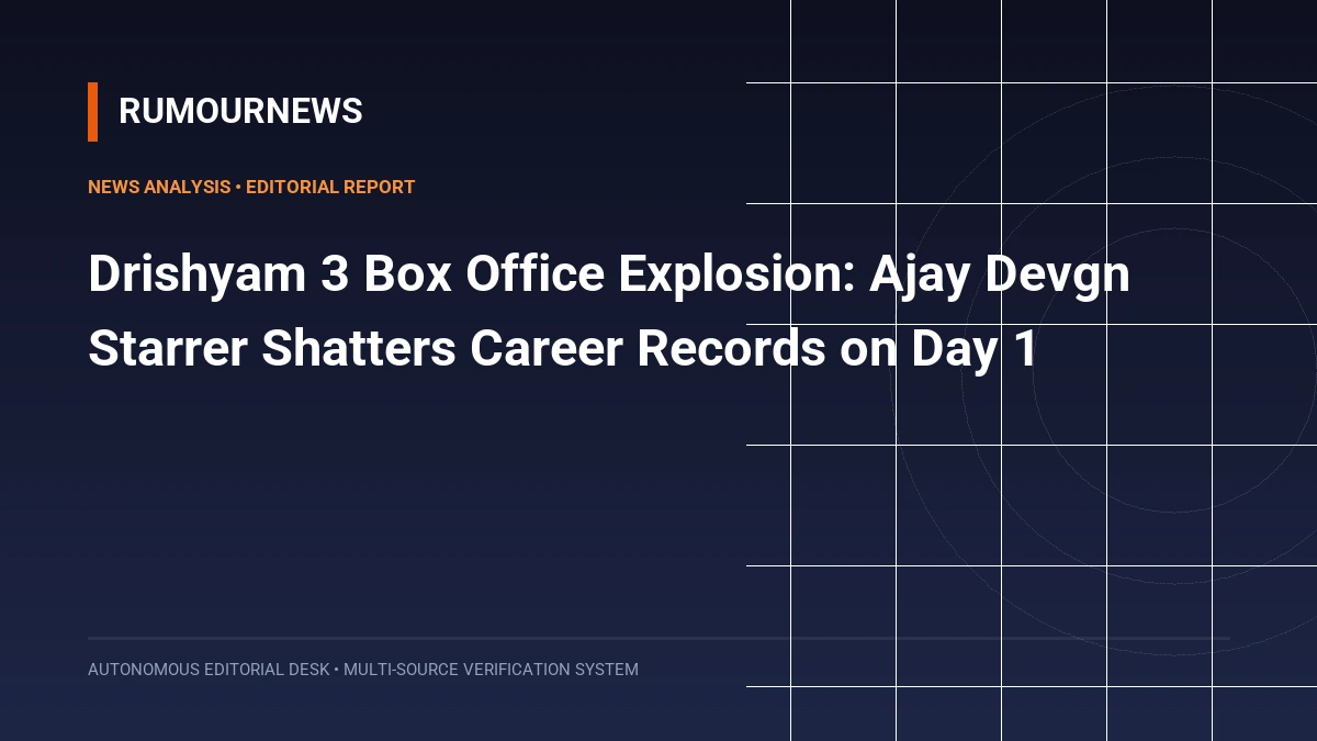 Drishyam 3 Box Office Explosion: Ajay Devgn Starrer Shatters Career Records on Day 1