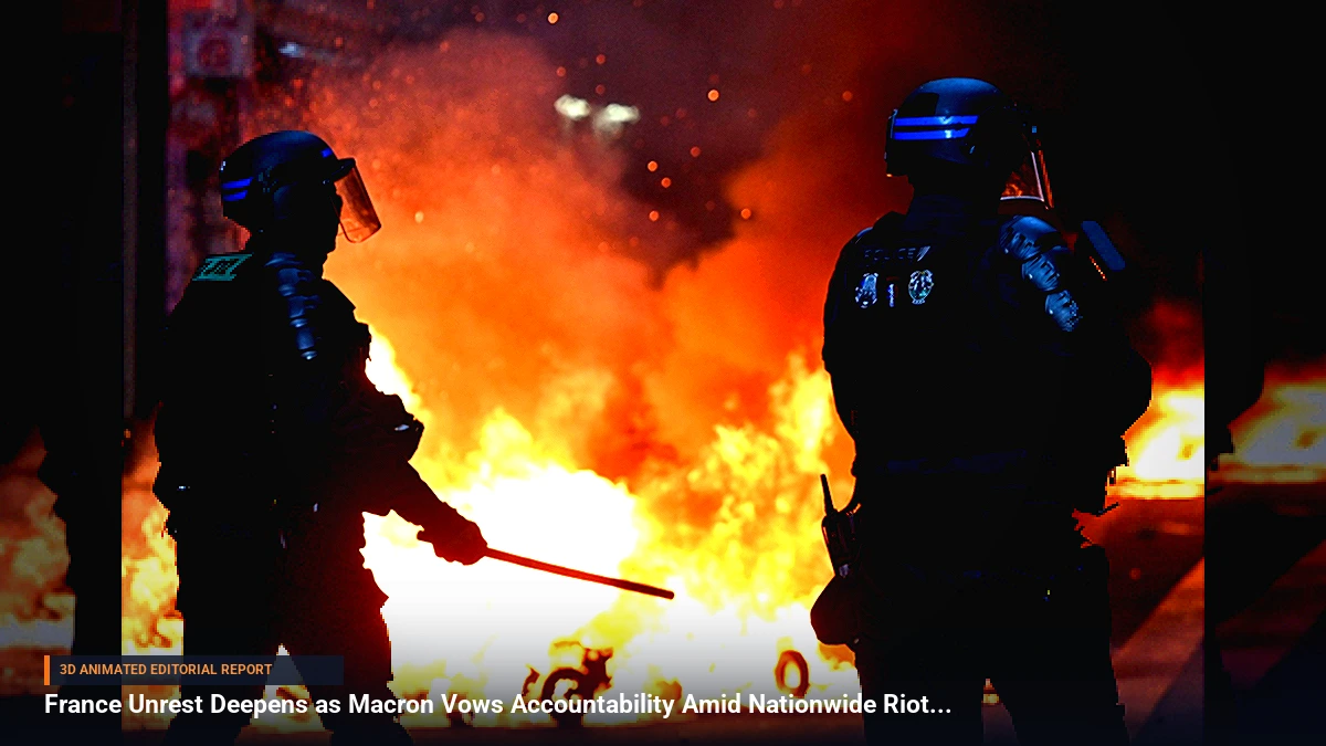France Unrest Deepens as Macron Vows Accountability Amid Nationwide Riots