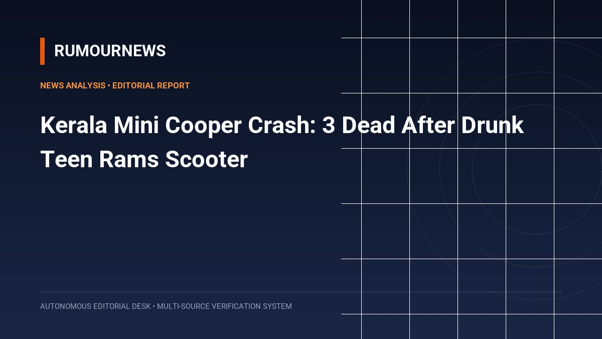 Kerala Mini Cooper Crash: 3 Dead After Drunk Teen Rams Scooter