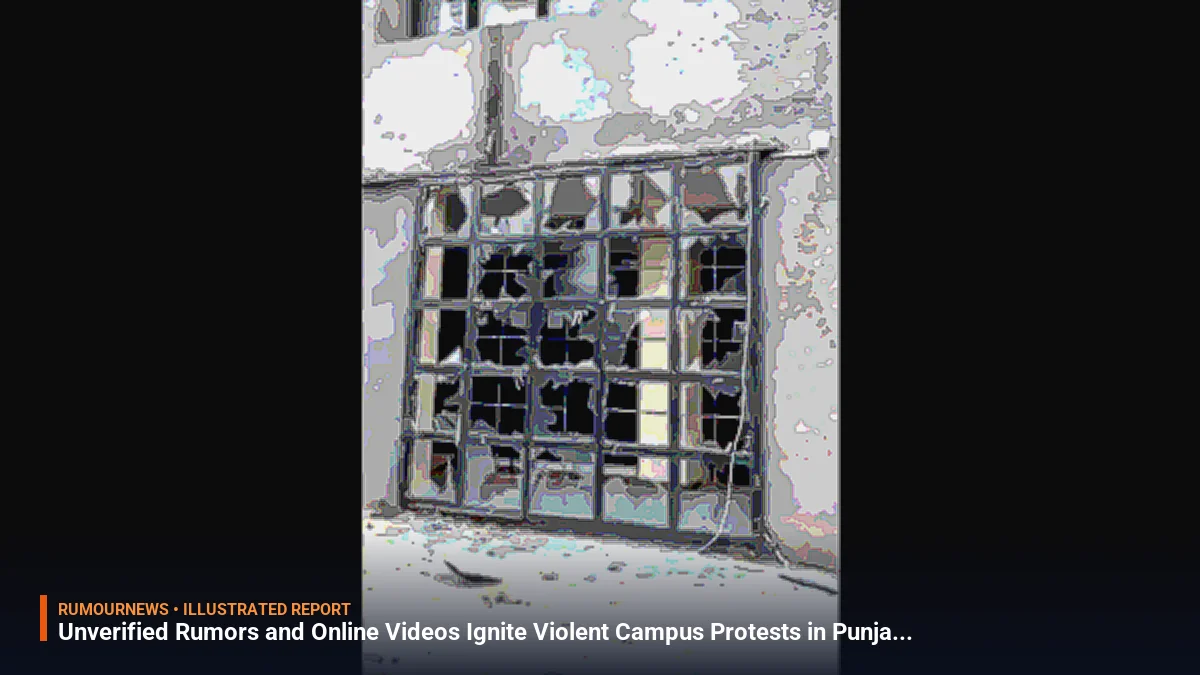 Unverified Rumors and Online Videos Ignite Violent Campus Protests in Punjab