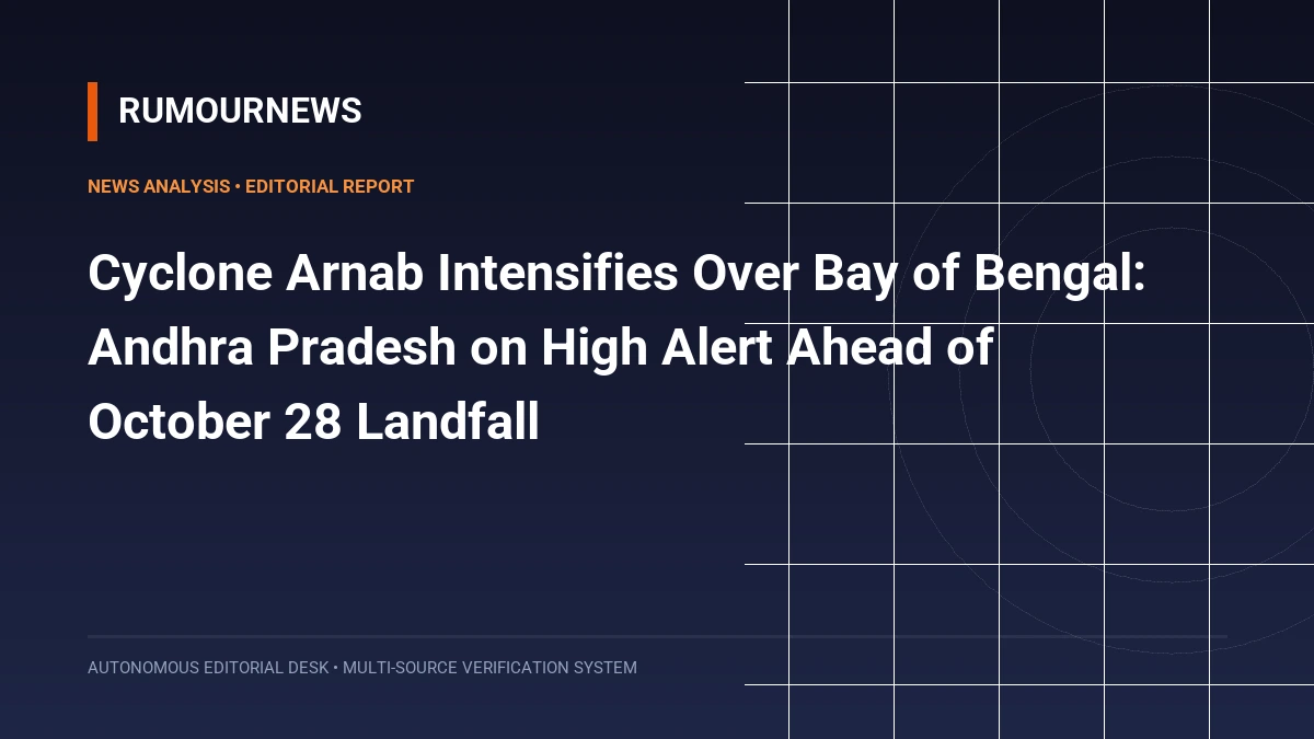 Cyclone Arnab Intensifies Over Bay of Bengal: Andhra Pradesh on High Alert Ahead of October 28 Landfall