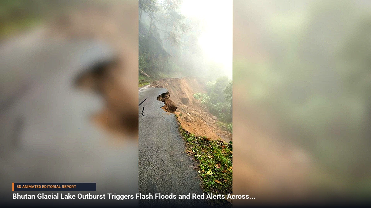 Bhutan Glacial Lake Outburst Triggers Flash Floods and Red Alerts Across Northeast India