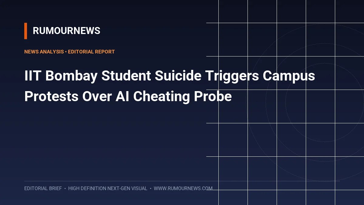 IIT Bombay Student Suicide Triggers Campus Protests Over AI Cheating Probe