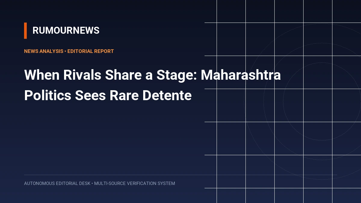 When Rivals Share a Stage: Maharashtra Politics Sees Rare Detente