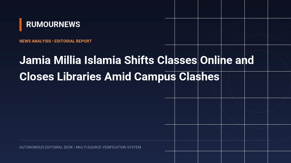 Jamia Millia Islamia Shifts Classes Online and Closes Libraries Amid Campus Clashes