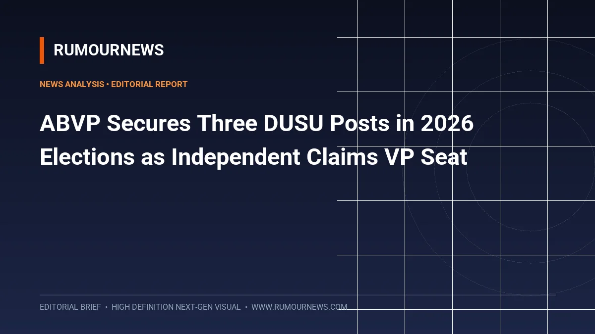 ABVP Secures Three DUSU Posts in 2026 Elections as Independent Claims VP Seat