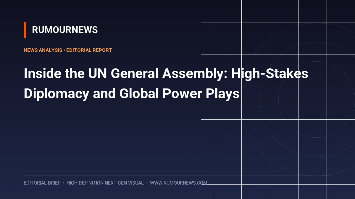 Inside the UN General Assembly: High-Stakes Diplomacy and Global Power Plays