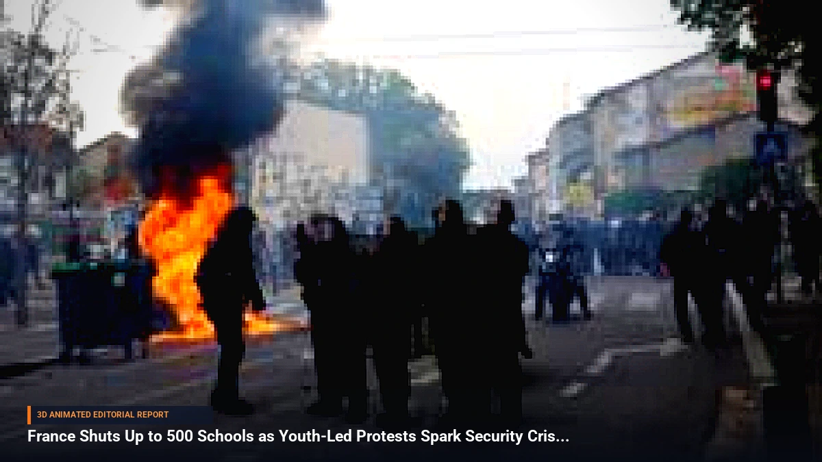 France Shuts Up to 500 Schools as Youth-Led Protests Spark Security Crisis