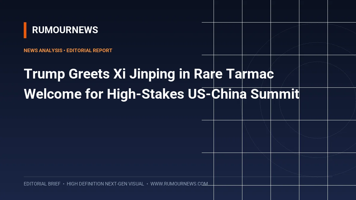 Trump Greets Xi Jinping in Rare Tarmac Welcome for High-Stakes US-China Summit