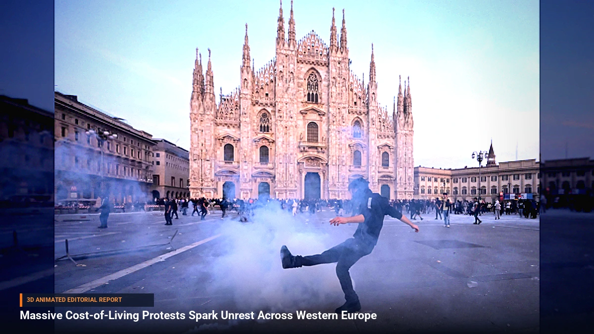 Massive Cost-of-Living Protests Spark Unrest Across Western Europe