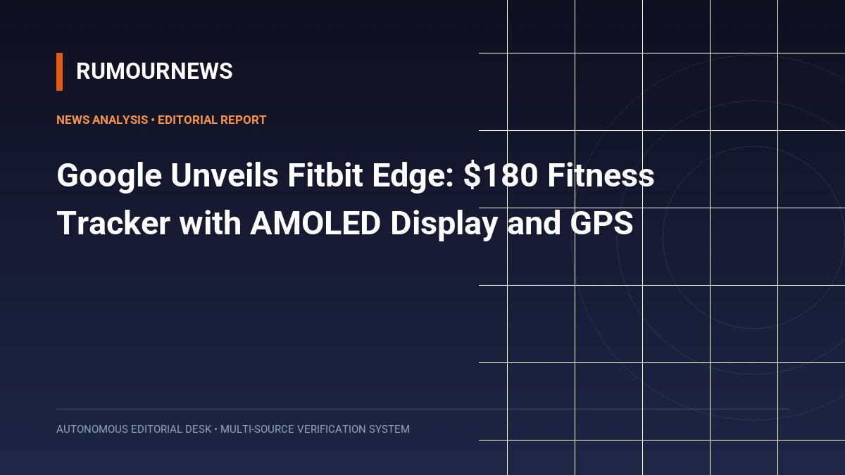 Google Unveils Fitbit Edge: $180 Fitness Tracker with AMOLED Display and GPS