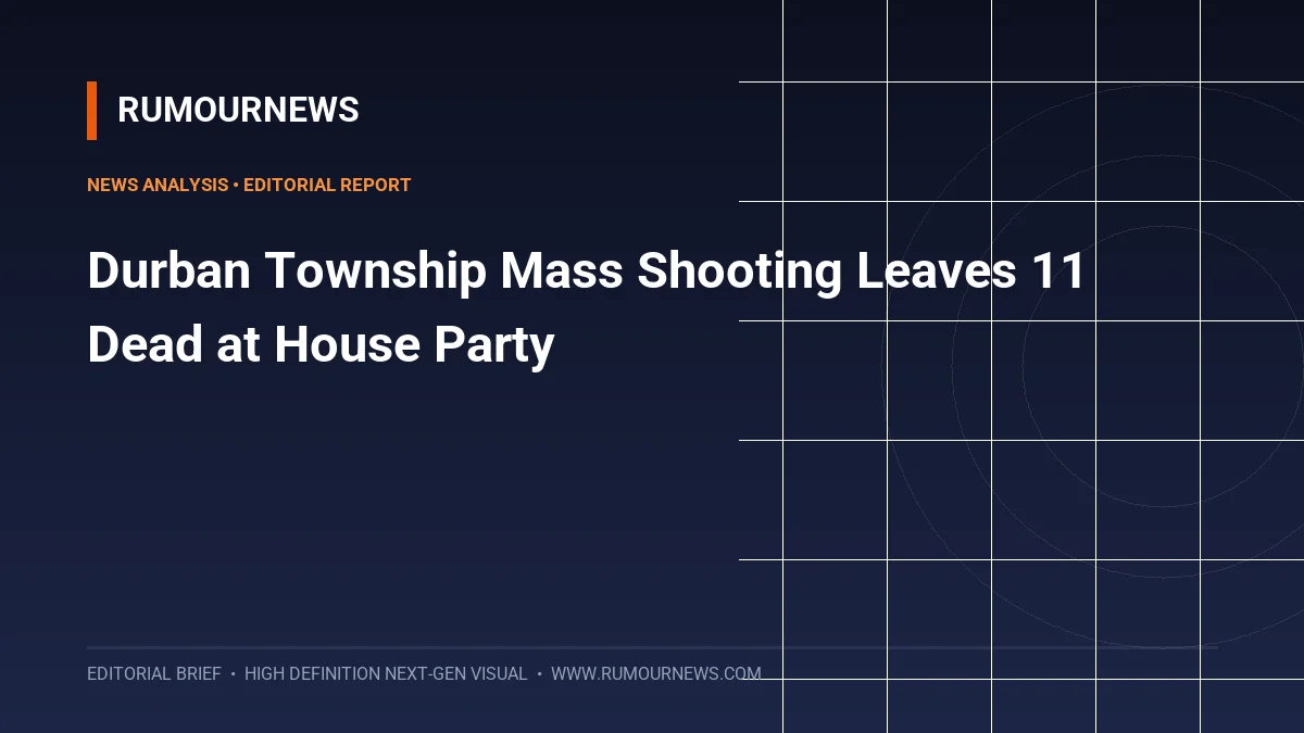 Durban Township Mass Shooting Leaves 11 Dead at House Party