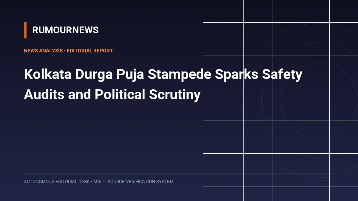 Kolkata Durga Puja Stampede Sparks Safety Audits and Political Scrutiny