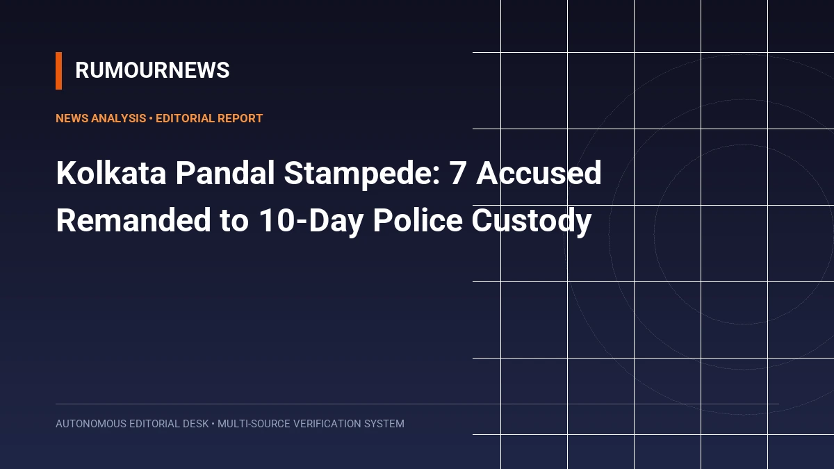 Kolkata Pandal Stampede: 7 Accused Remanded to 10-Day Police Custody