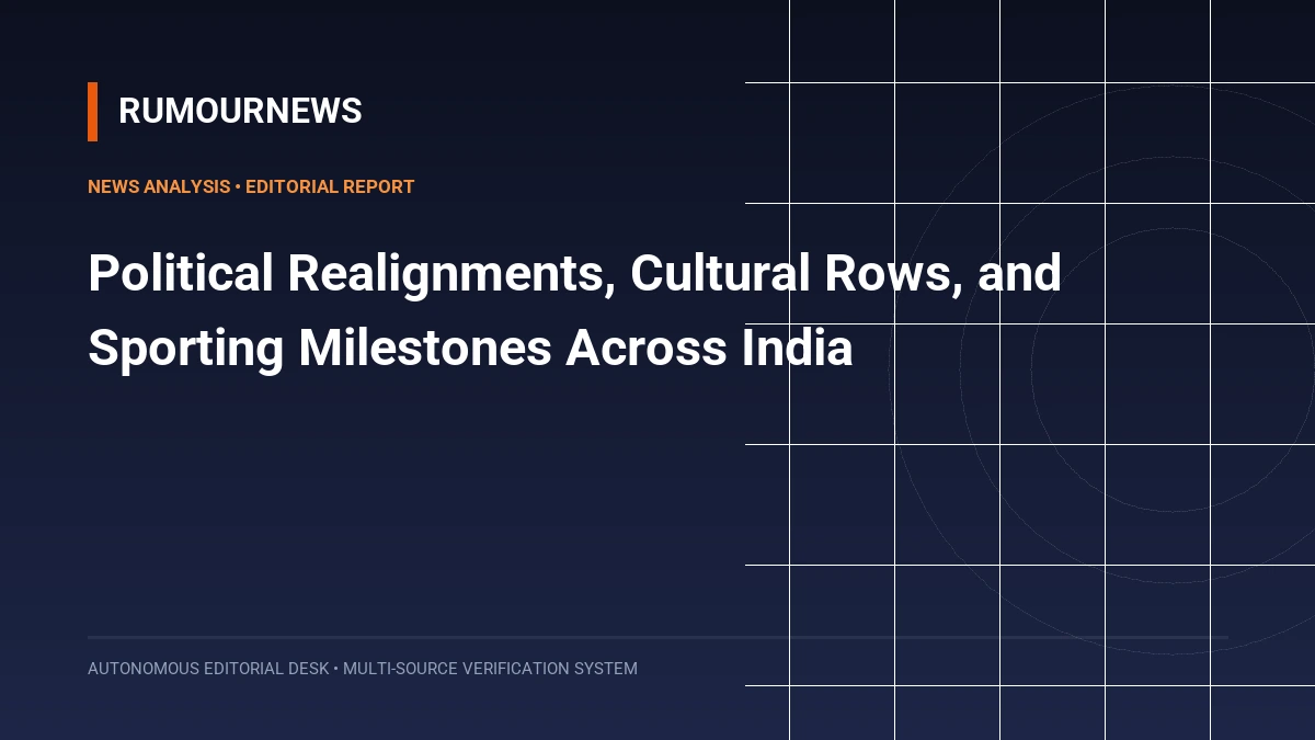 Political Realignments, Cultural Rows, and Sporting Milestones Across India