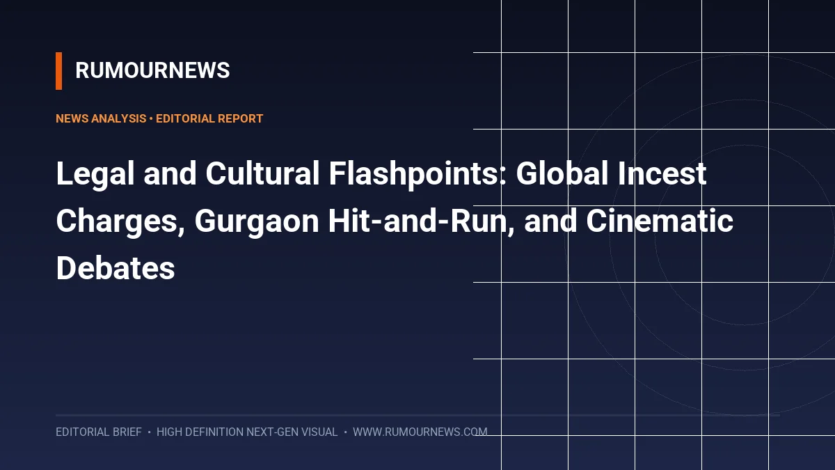 Legal and Cultural Flashpoints: Global Incest Charges, Gurgaon Hit-and-Run, and Cinematic Debates