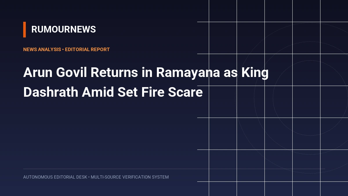Arun Govil Returns in Ramayana as King Dashrath Amid Set Fire Scare
