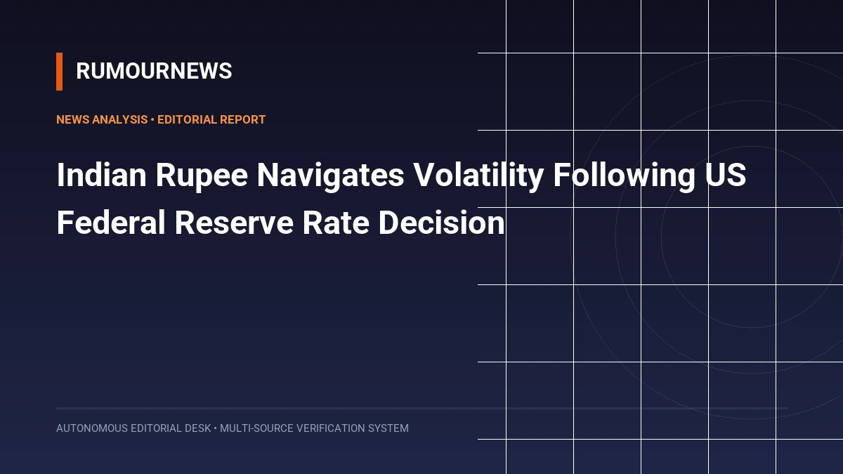 Indian Rupee Navigates Volatility Following US Federal Reserve Rate Decision