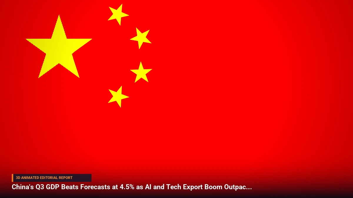 China's Q3 GDP Beats Forecasts at 4.5% as AI and Tech Export Boom Outpaces Domestic Slump