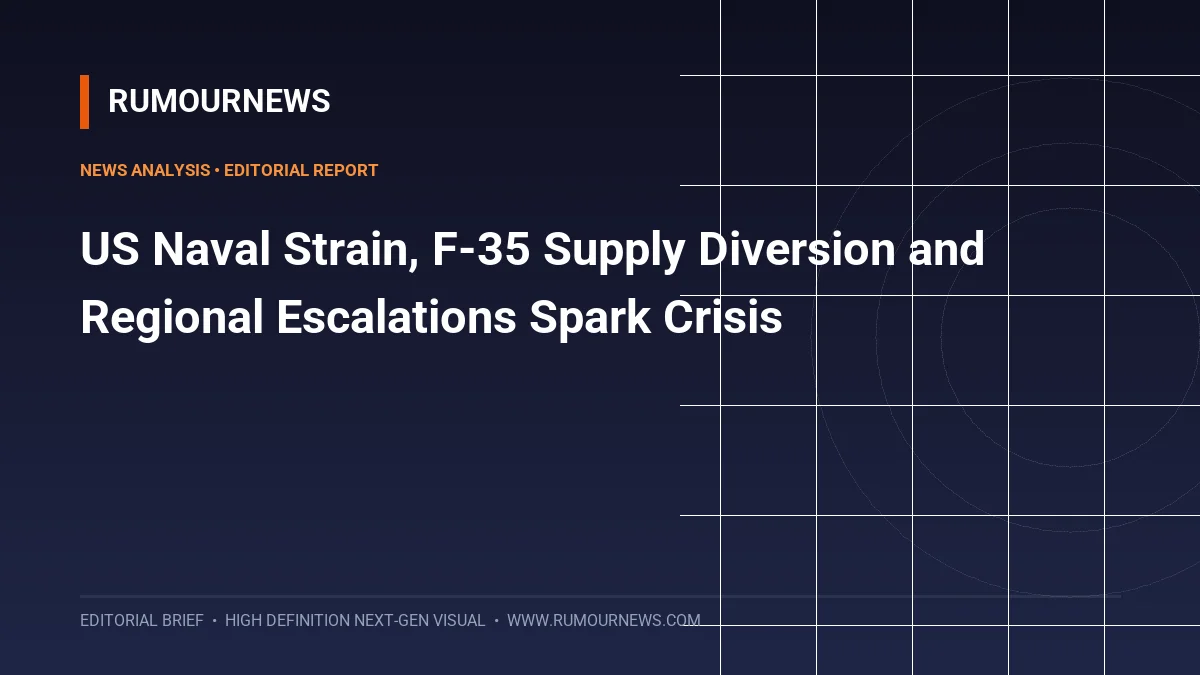 US Naval Strain, F-35 Supply Diversion and Regional Escalations Spark Crisis