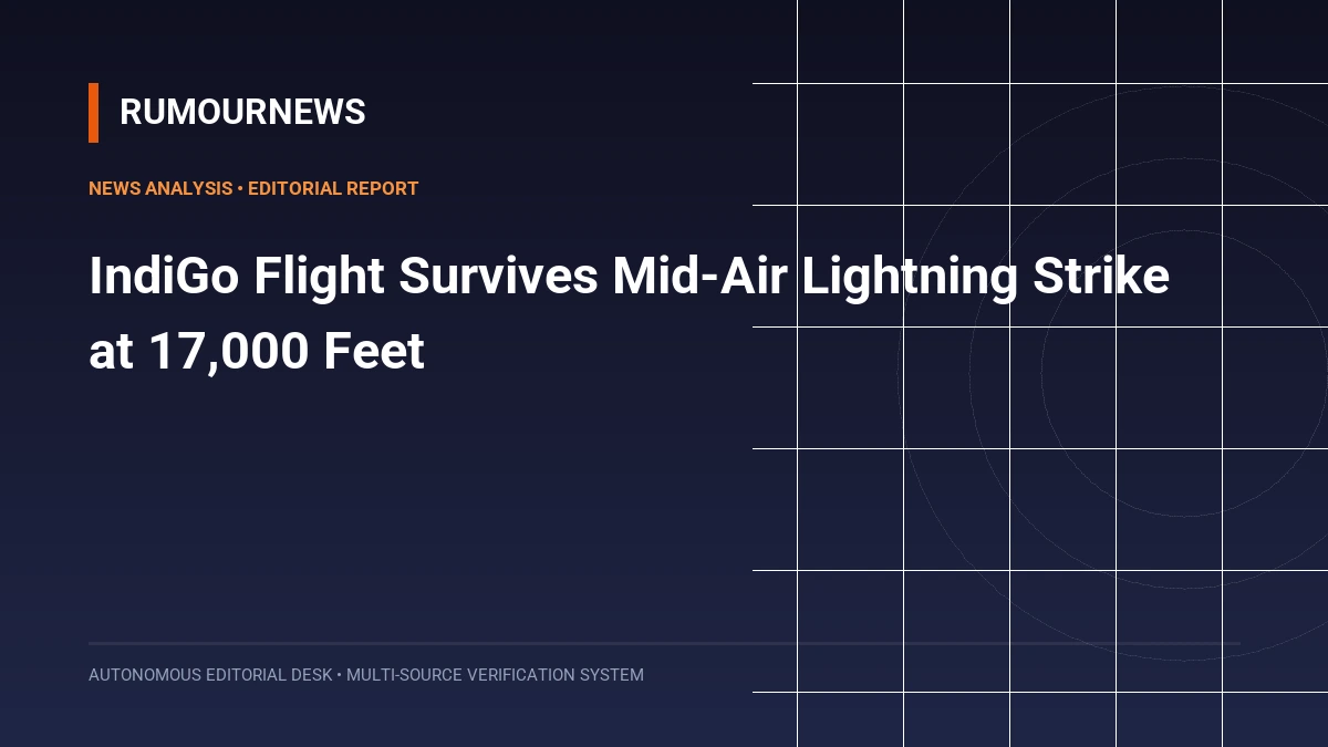 IndiGo Flight Survives Mid-Air Lightning Strike at 17,000 Feet