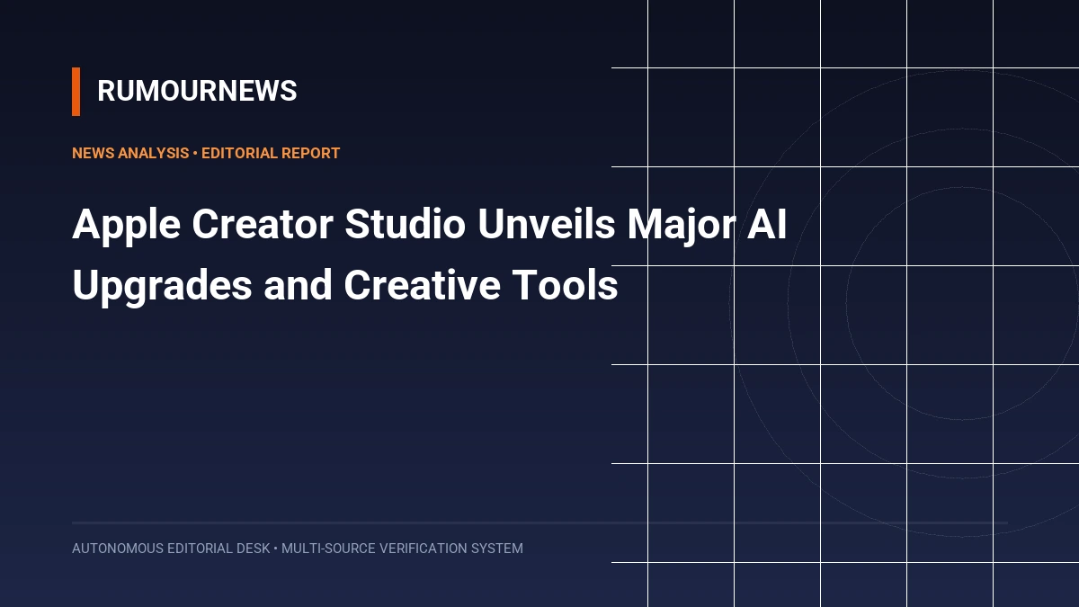 Apple Creator Studio Unveils Major AI Upgrades and Creative Tools