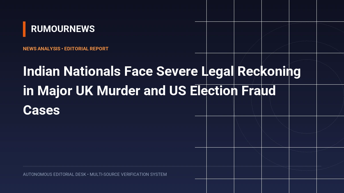 Indian Nationals Face Severe Legal Reckoning in Major UK Murder and US Election Fraud Cases
