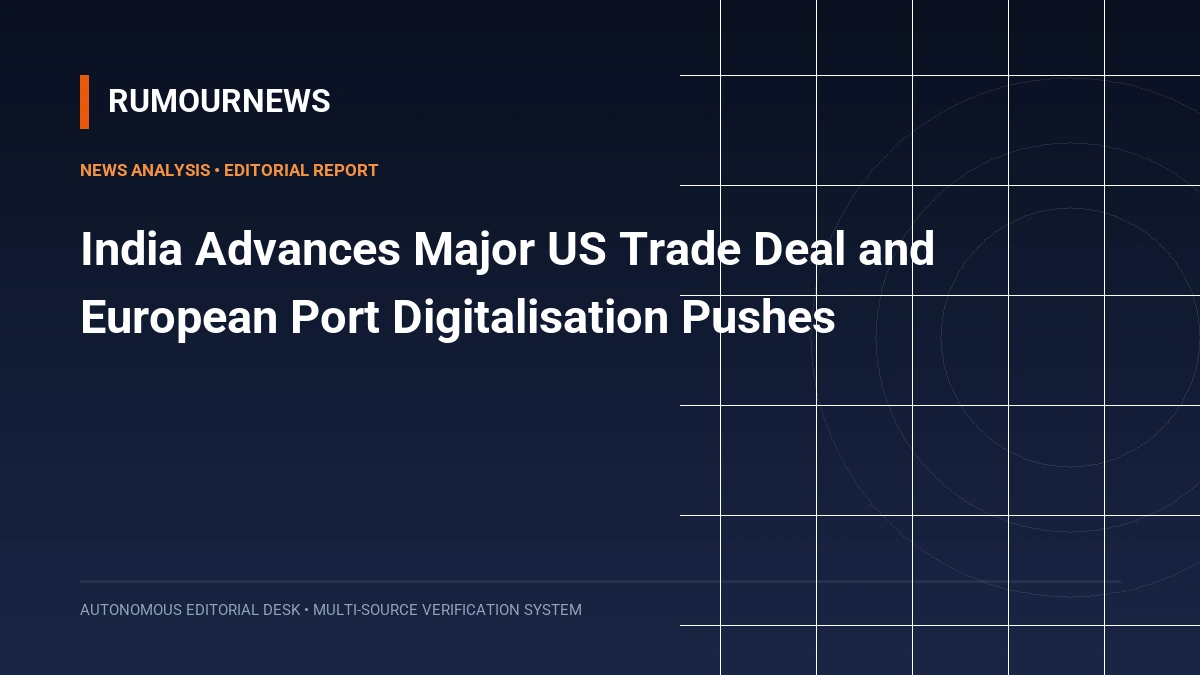 India Advances Major US Trade Deal and European Port Digitalisation Pushes