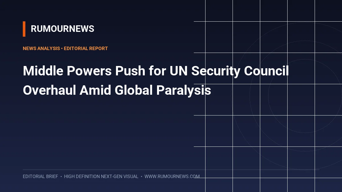 Middle Powers Push for UN Security Council Overhaul Amid Global Paralysis