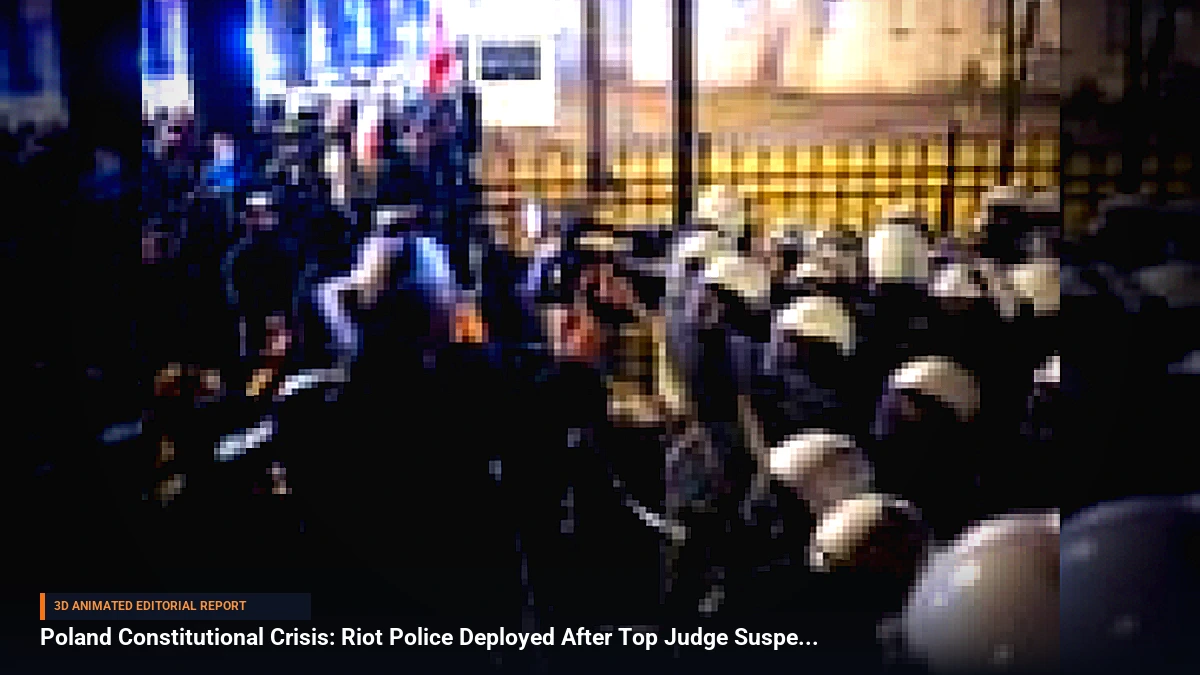 Poland Constitutional Crisis: Riot Police Deployed After Top Judge Suspended