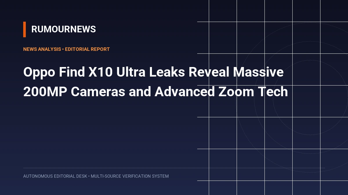 Oppo Find X10 Ultra Leaks Reveal Massive 200MP Cameras and Advanced Zoom Tech