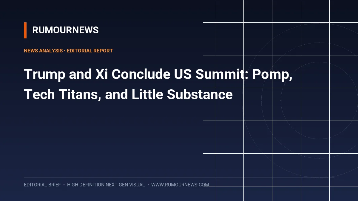 Trump and Xi Conclude US Summit: Pomp, Tech Titans, and Little Substance