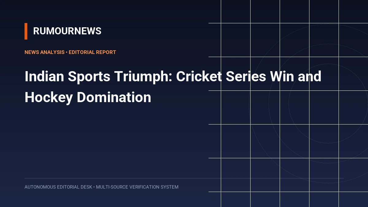 Indian Sports Triumph: Cricket Series Win and Hockey Domination
