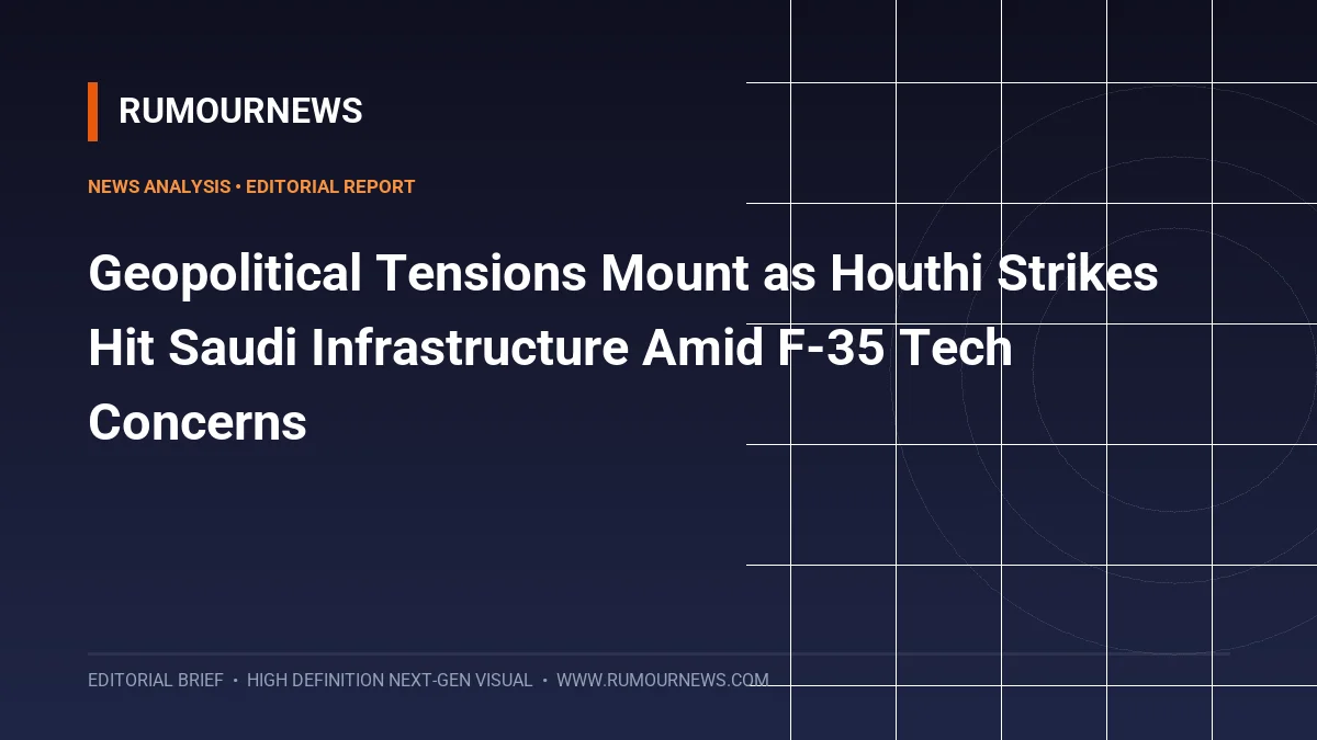 Geopolitical Tensions Mount as Houthi Strikes Hit Saudi Infrastructure Amid F-35 Tech Concerns