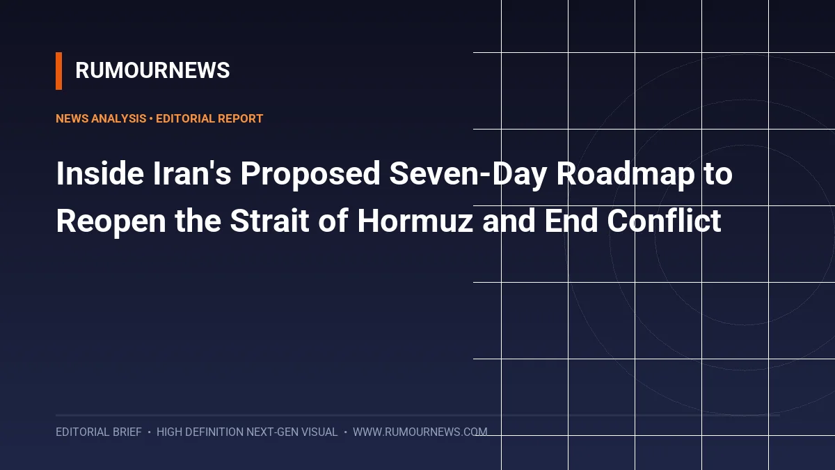Inside Iran's Proposed Seven-Day Roadmap to Reopen the Strait of Hormuz and End Conflict