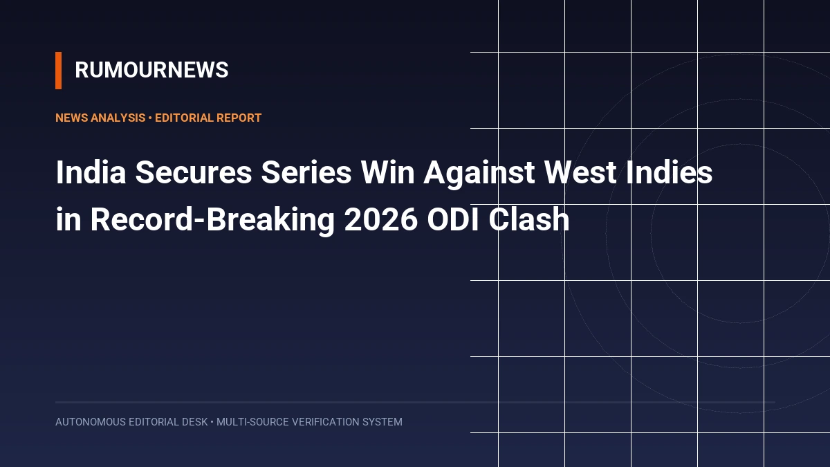 India Secures Series Win Against West Indies in Record-Breaking 2026 ODI Clash