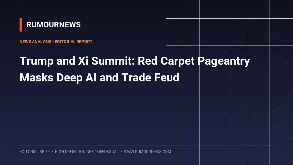 Trump and Xi Summit: Red Carpet Pageantry Masks Deep AI and Trade Feud
