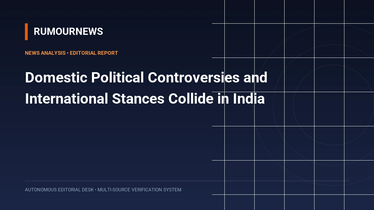 Domestic Political Controversies and International Stances Collide in India