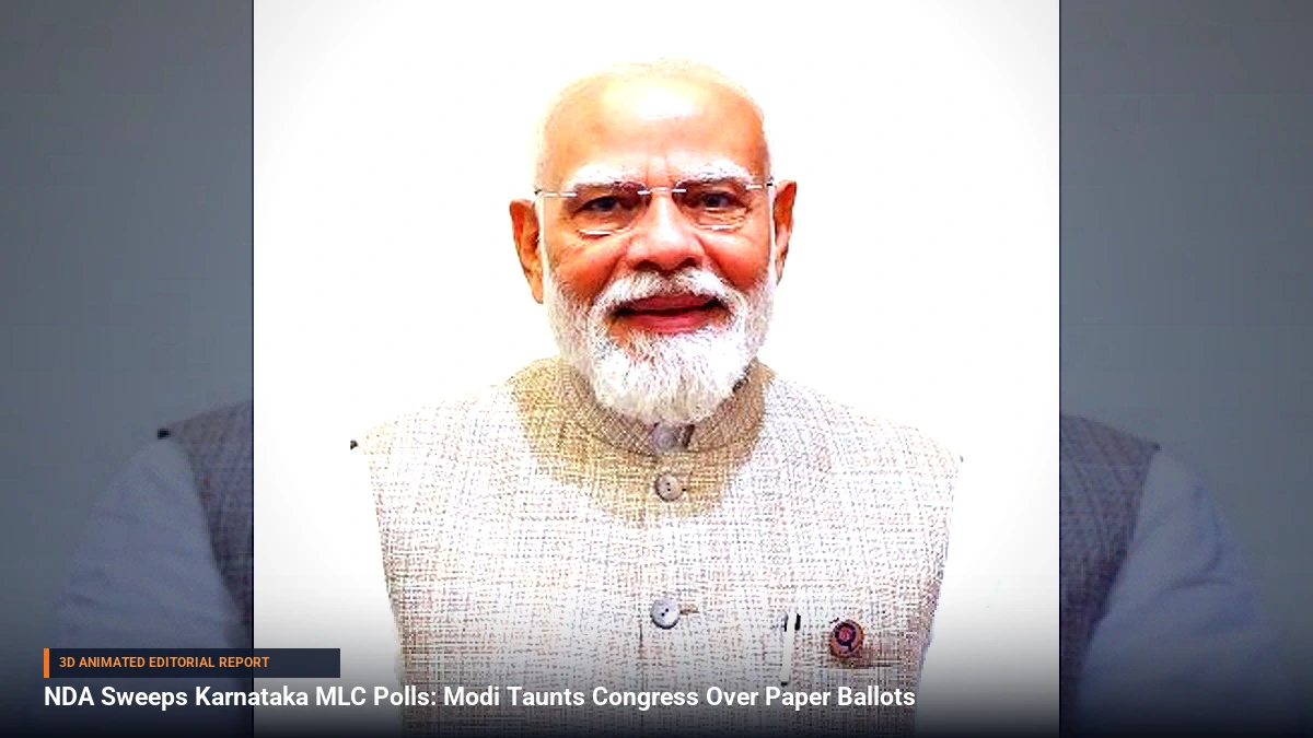NDA Sweeps Karnataka MLC Polls: Modi Taunts Congress Over Paper Ballots