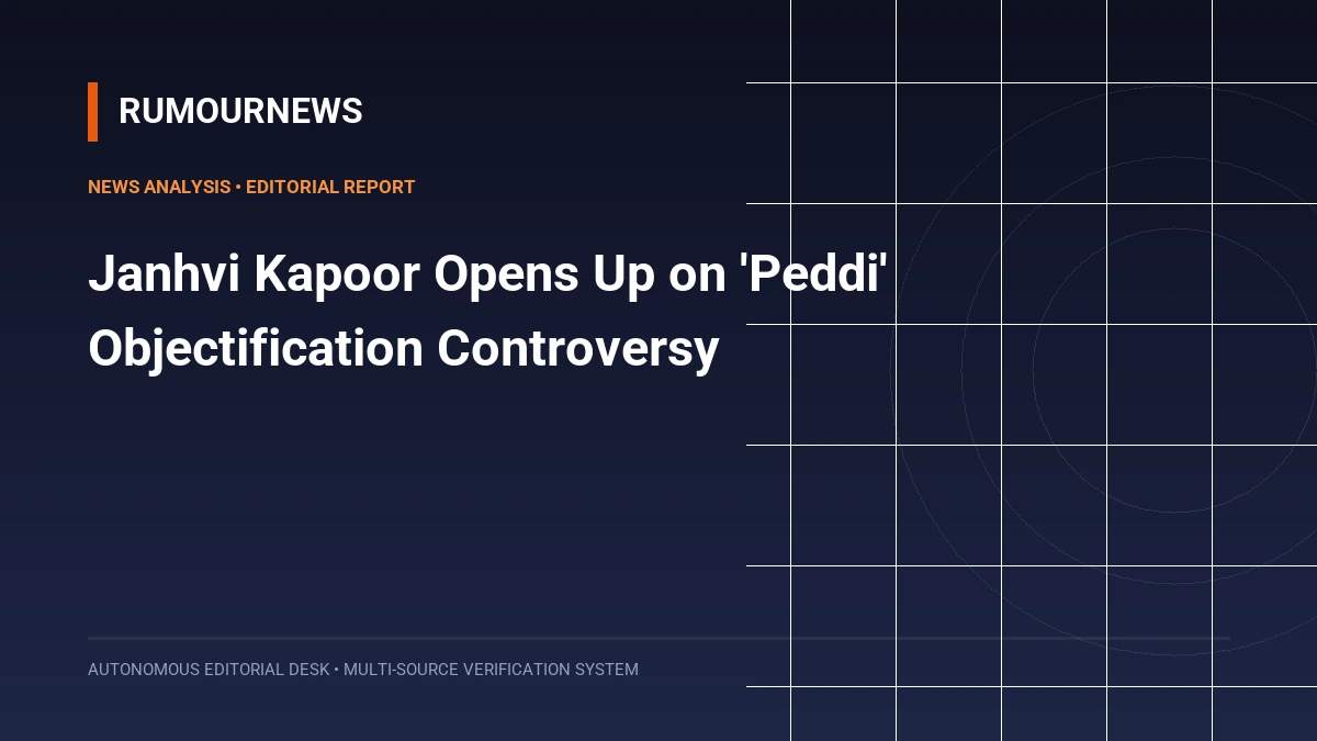 Janhvi Kapoor Opens Up on 'Peddi' Objectification Controversy
