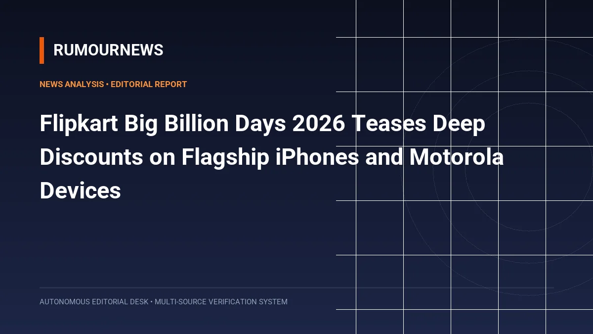 Flipkart Big Billion Days 2026 Teases Deep Discounts on Flagship iPhones and Motorola Devices