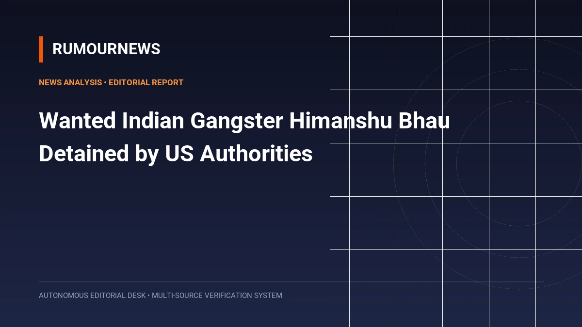 Wanted Indian Gangster Himanshu Bhau Detained by US Authorities
