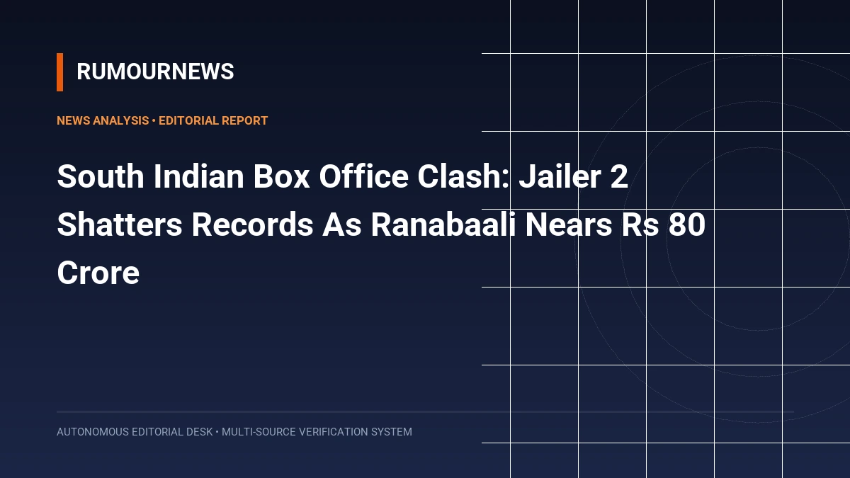 South Indian Box Office Clash: Jailer 2 Shatters Records As Ranabaali Nears Rs 80 Crore