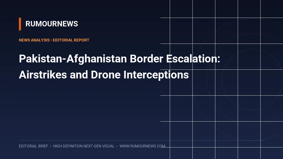 Pakistan-Afghanistan Border Escalation: Airstrikes and Drone Interceptions