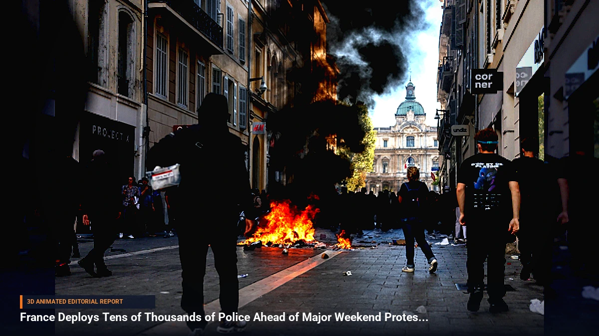 France Deploys Tens of Thousands of Police Ahead of Major Weekend Protests