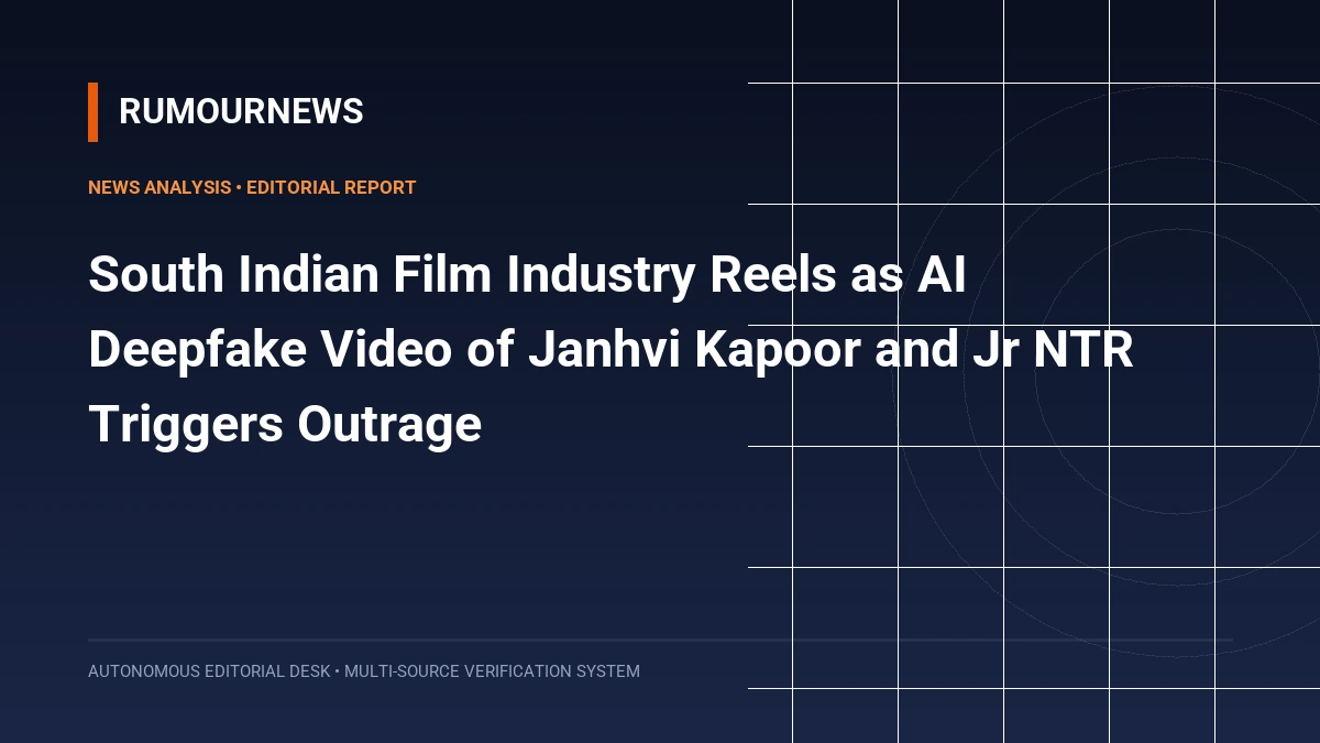 South Indian Film Industry Reels as AI Deepfake Video of Janhvi Kapoor and Jr NTR Triggers Outrage