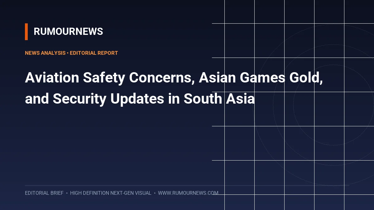 Aviation Safety Concerns, Asian Games Gold, and Security Updates in South Asia