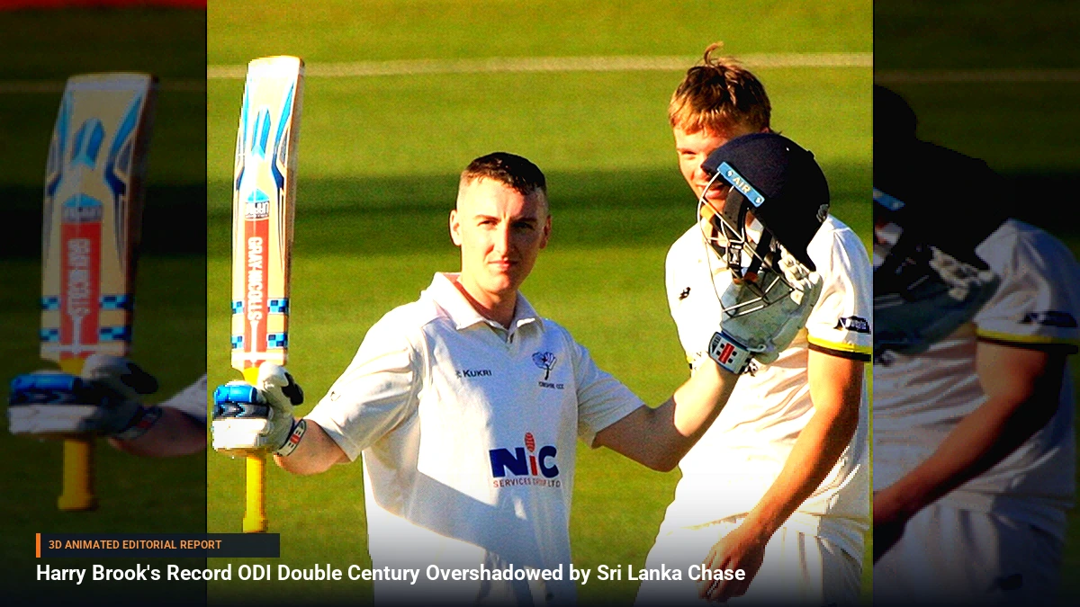 Harry Brook's Record ODI Double Century Overshadowed by Sri Lanka Chase